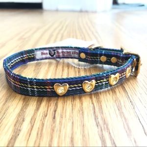 Purple plaid collar- XS